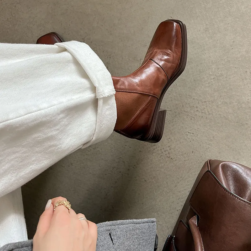 Elegant PlainAnkle Boots-7