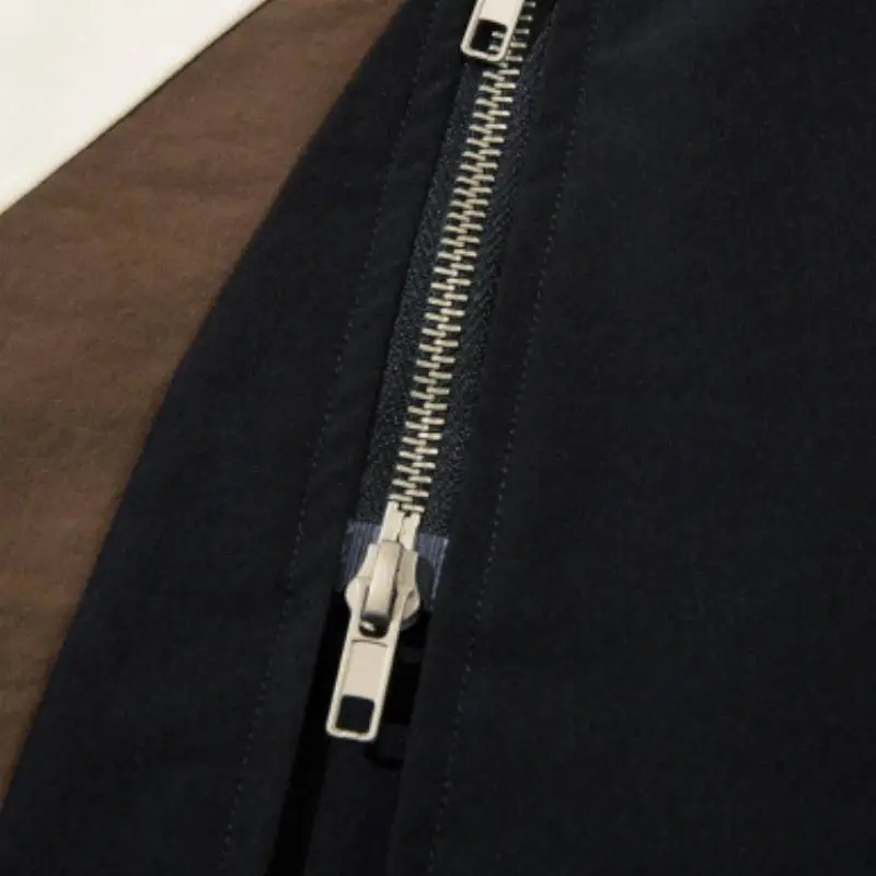 Fashionable Zipper Cotton Shirt Unisex-5