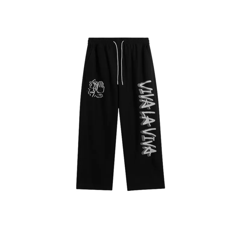 Trendy Hip Hop Letter Print Suit-0