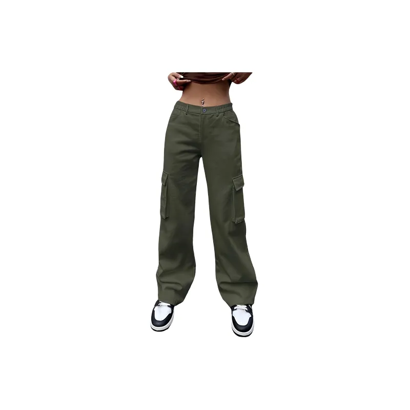 Fashionable Simple Cargo Pants-4