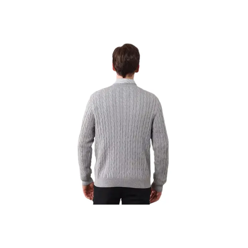 Retro Embroidered Long Sleeve Wool Sweater-2