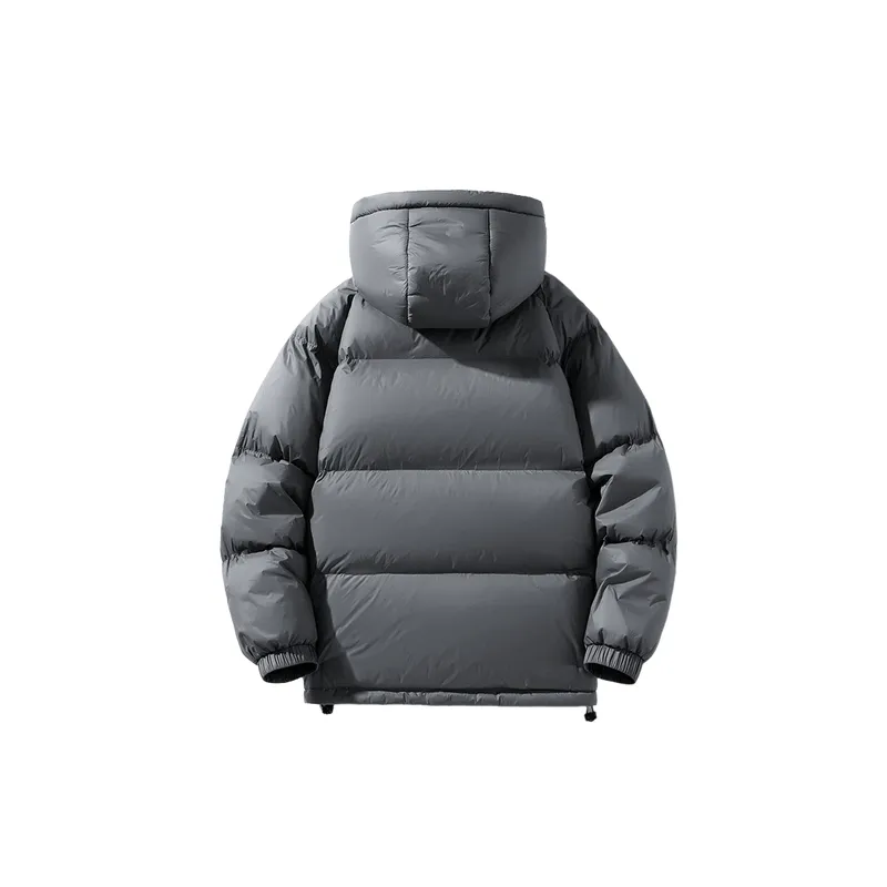 Basics Loose White Duck Down Jacket-7
