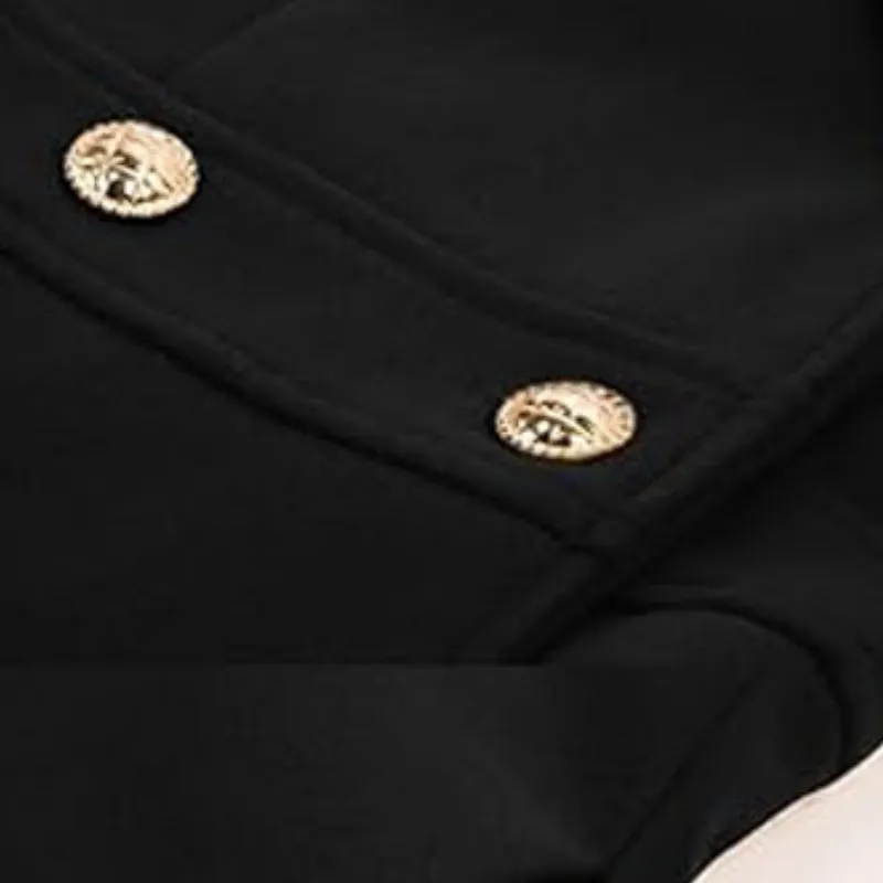 Casual Plain Polyester Coat Women-6