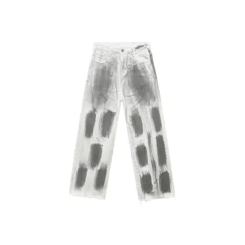 American Vintage Straight Dressed Tie Dye Jeans