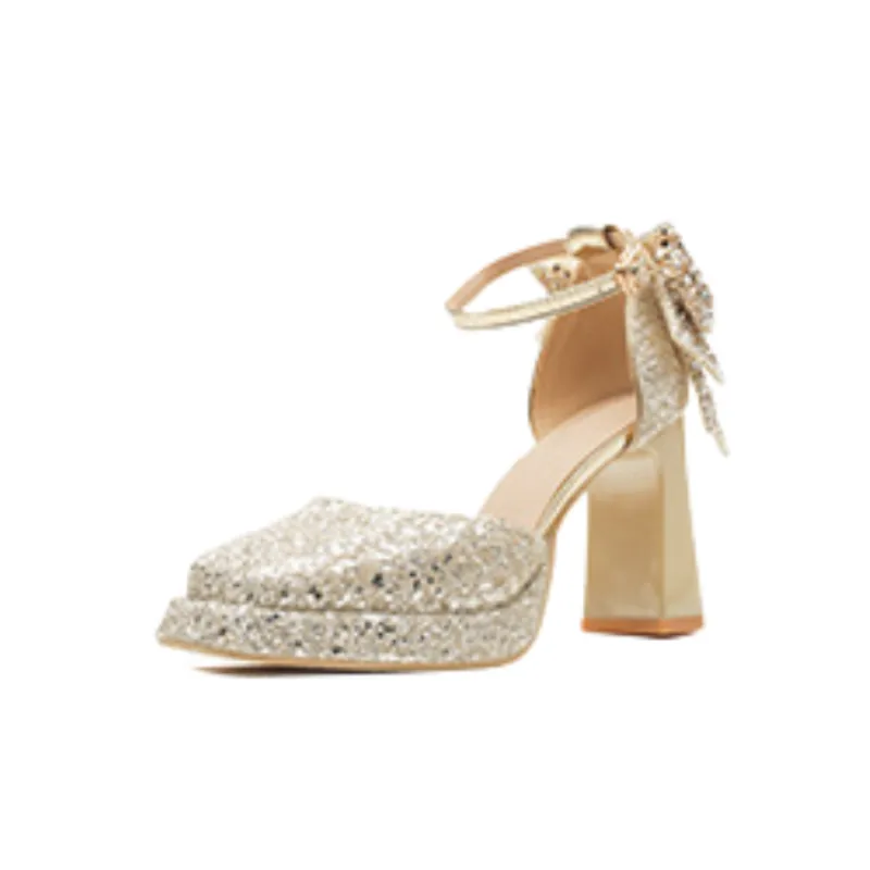 Fashionable Sequins High Heels-8