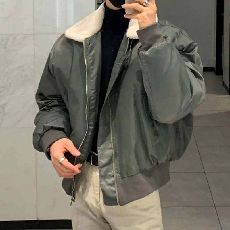 Fashionable Simple Quilted Jacket-5
