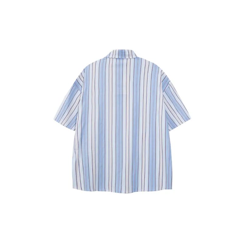 Casual Embroidered Ice Cotton Shirt-3