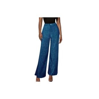 Casual Fashionable Polyester Suit Trousers Women