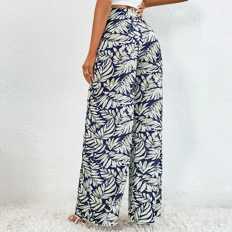 Fashionable Loose Polyester Casual Pants Women-2