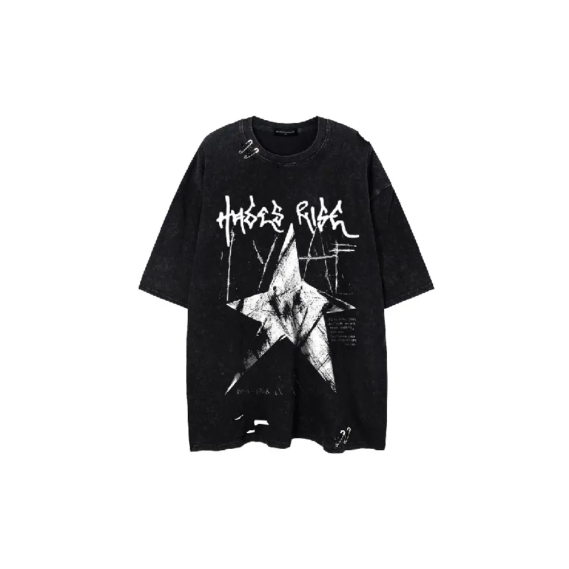Trendy Loose 100% Cotton T Shirt-2