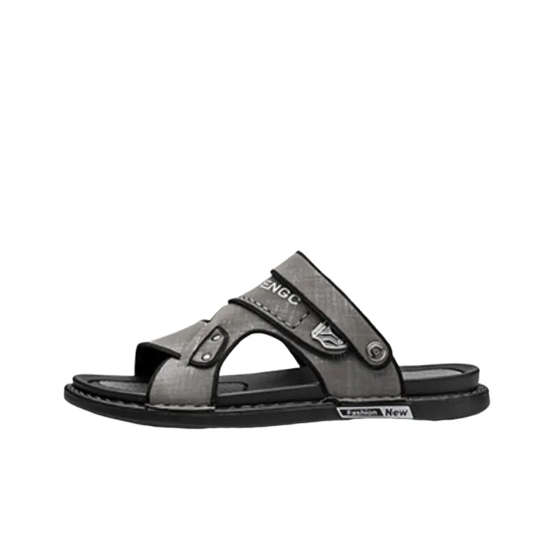 Simple Plain Beach Sandals-2