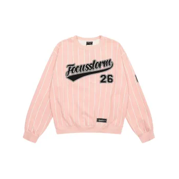 Retro Striped Cotton Sweatshirt