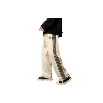 Casual Loose Zipper Woolen Trousers