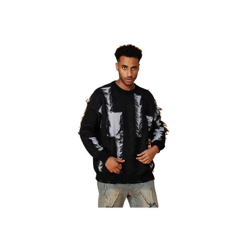 Funky Ripped Sweater-0