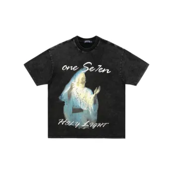 Street Hip Hop Cross Print T Shirt