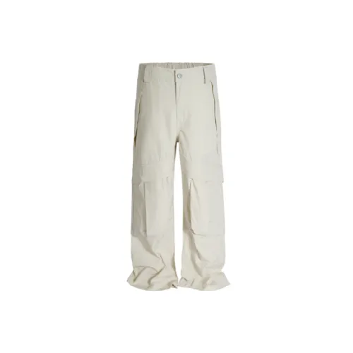 Retro Straight Leg Cotton Casual Pants
