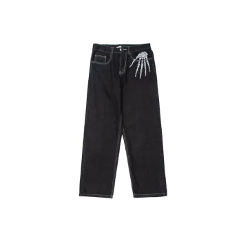 Trendy Embroidered Jeans