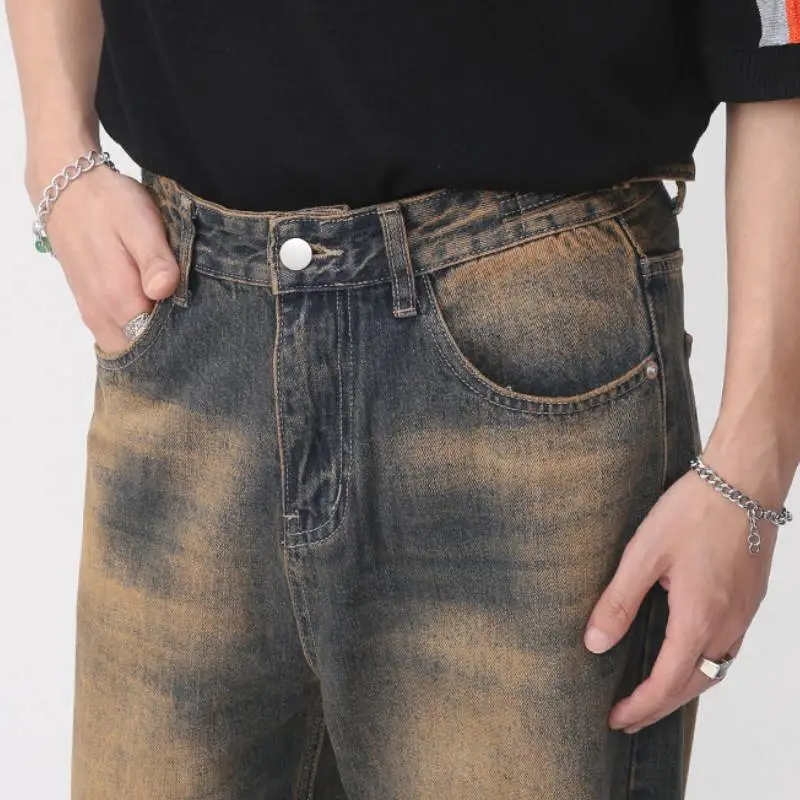 Retro Straight Leg Jeans-4