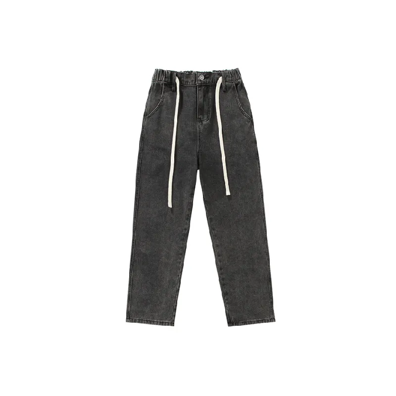 Straight Leg Casual Jeans-2