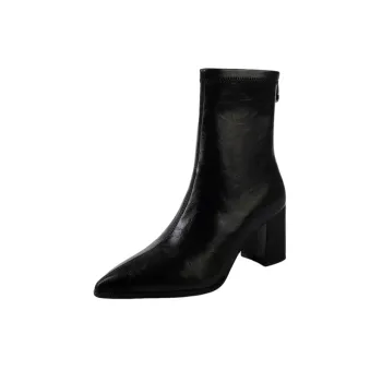 Elegant Plain Ankle Boots