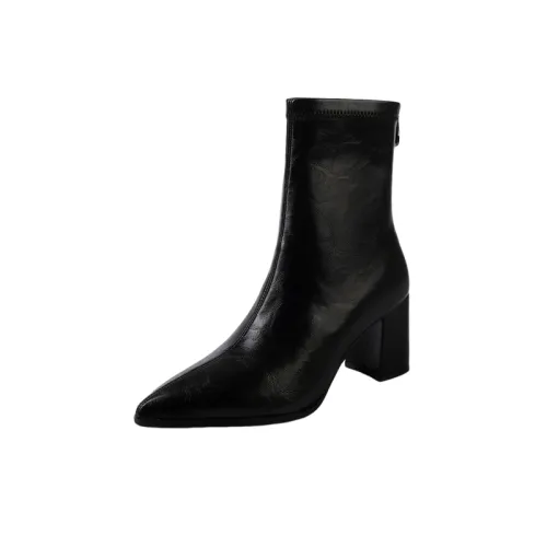 Elegant Plain Ankle Boots