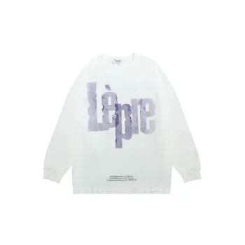 Hiphop Graffiti Letter Print Long Sleeve T shirt