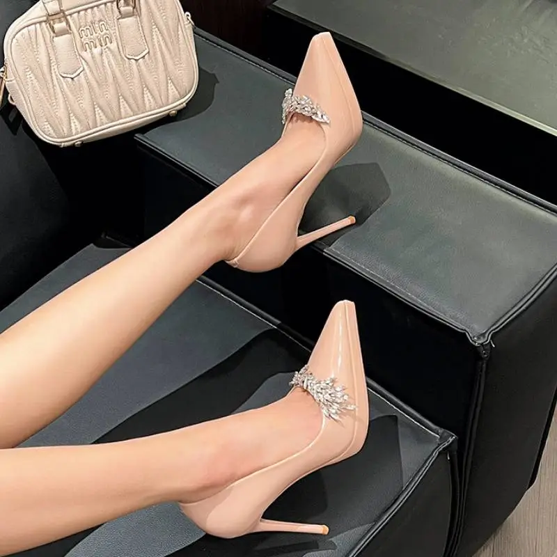 Elegant Rhinestone High Heels-1