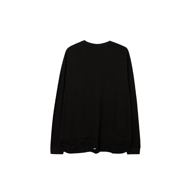 New Fashion Retro Niche Design Fashion Brand Simple Loose Long SleeveHoodie-3