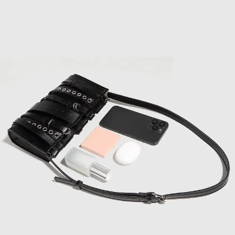 Simple Studded Crossbody Bag-1