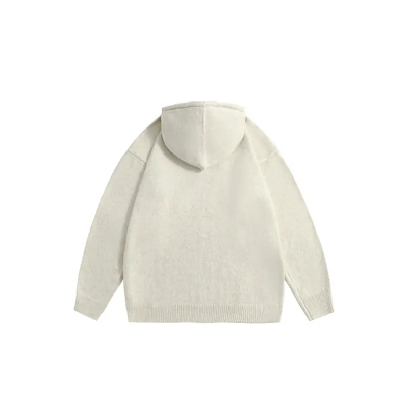 College Style Niche Knit Hoodie-6