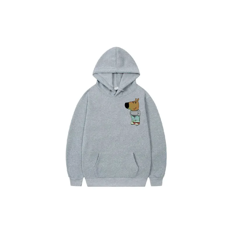 Casual Loose Polyester Hoodie-4