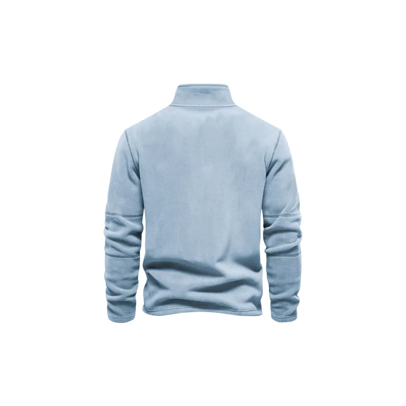 Simple Plain Polyester Sweatshirt-13