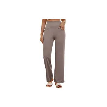 Casual Straight Leg Polyester Sports Pants Women