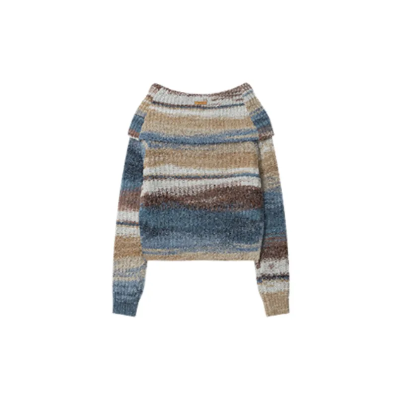 Retro Loose Acrylic Fibres Sweater Women-1
