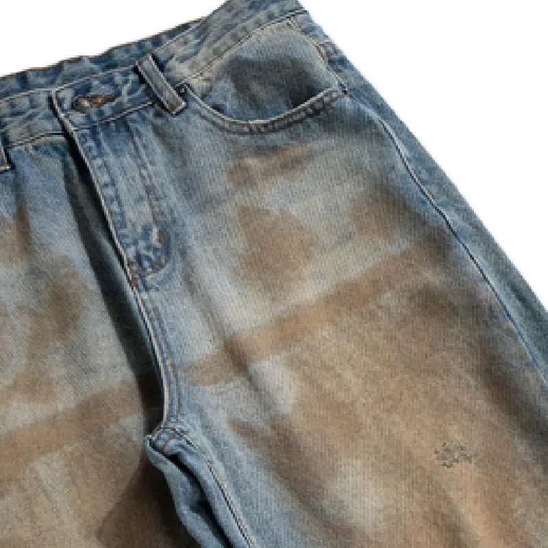 Fashionable Straight Leg Jeans-3