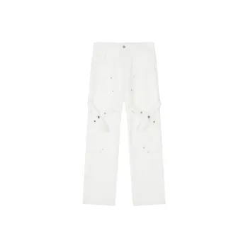 Fashionable Simple Denim Cargo Pants