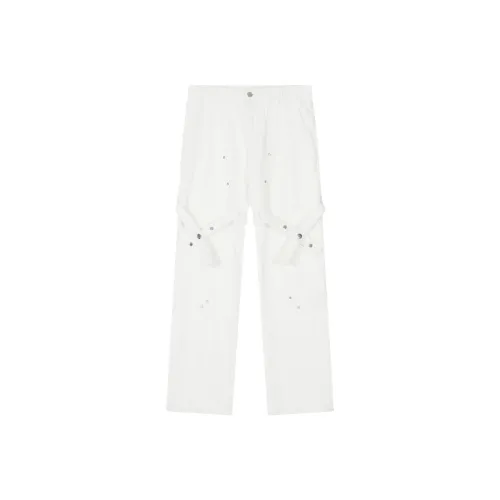Fashionable Simple Denim Cargo Pants