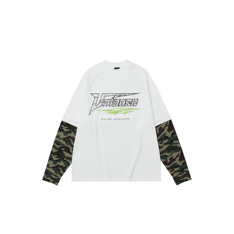 Spliced Camouflage T Shirt-0