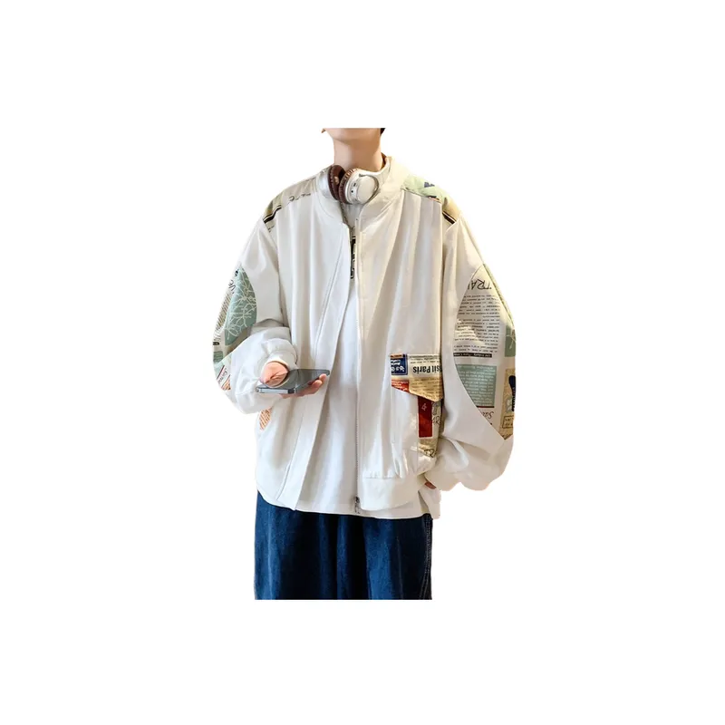 Baseball Niche Stitching Retro Jacket-2