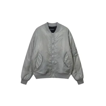 High Street Solid Color Flying Loose Baseball Cotton padded Jacket