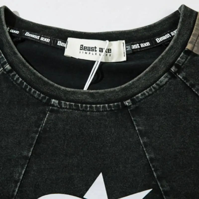 Fashion Contrast Color 100% Cotton T Shirt Unisex-2