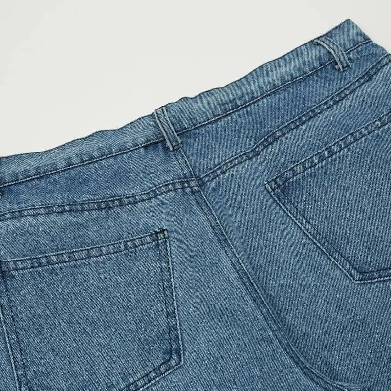 Casual Loose Straight Leg Jeans-2