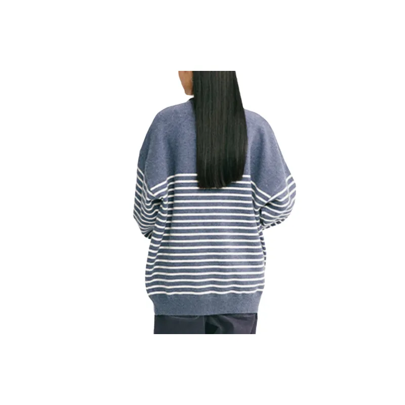 Loose Casual Blended Synthetic Fabrics Sweater-7
