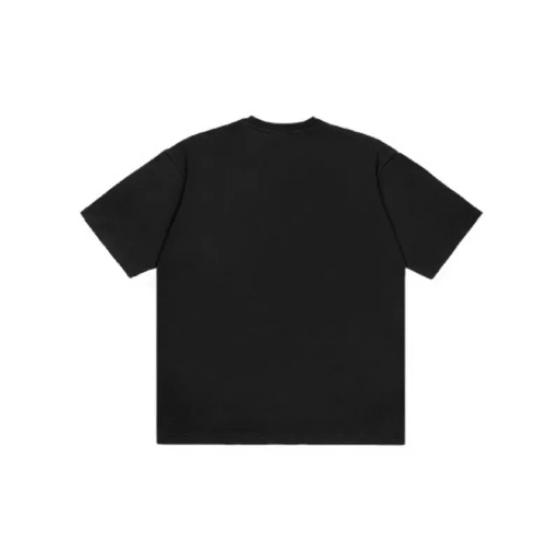 French Fries Printed Loose Shoulder T shirt-5