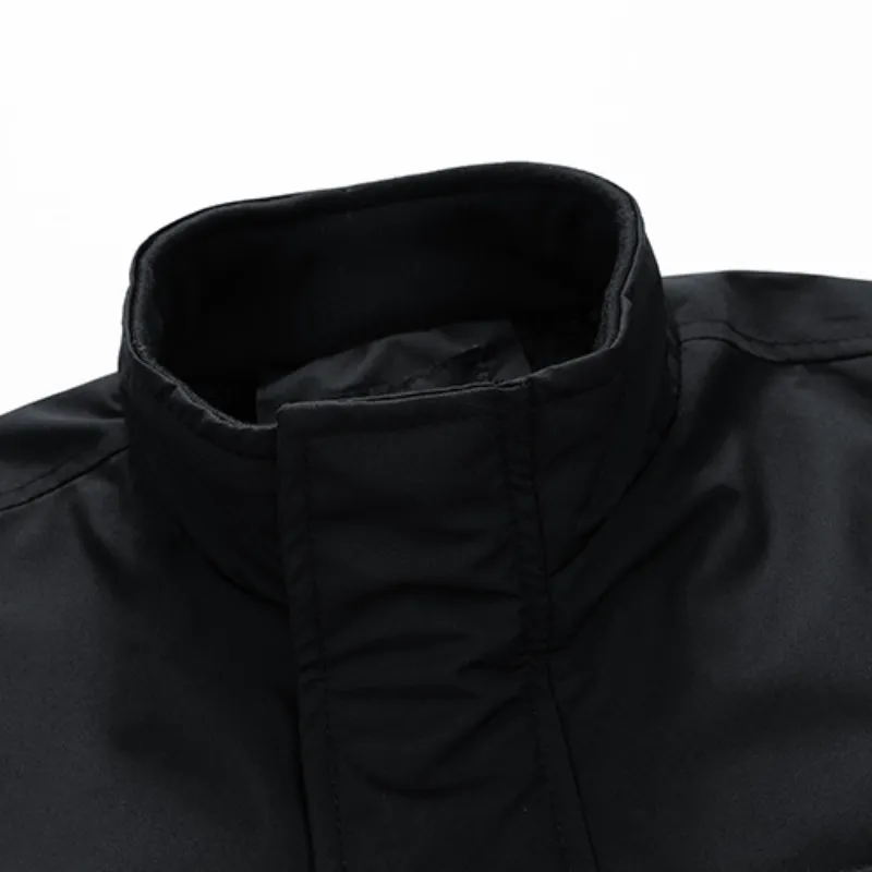 Retro Simple Loose Blended Synthetic Fabrics Jacket-2