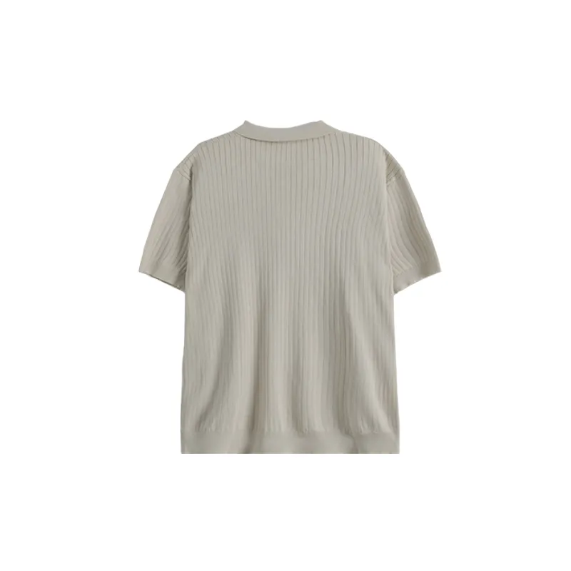 Casual Business Blended Synthetic Fabrics T Shirt-11