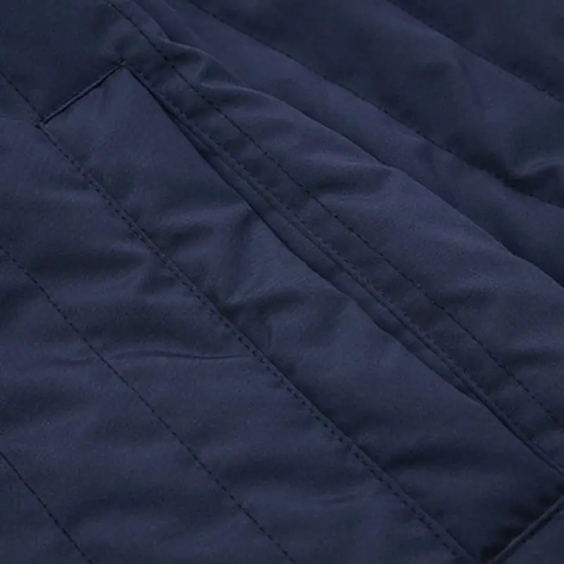 Striped Loose Cotton Quilted Jacket-5