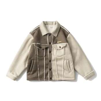 Lapel Embroidered Cotton padded Jacket