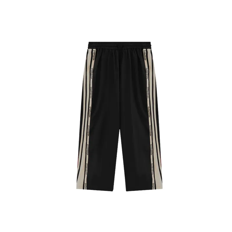 Street Striped Nylon Casual Pants-0