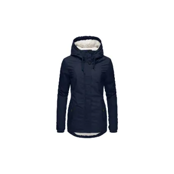 Long Sleeve Warm Cotton Quilted Jacket Women